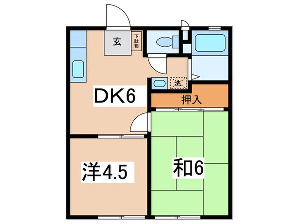 ルミエール日向山の物件間取画像